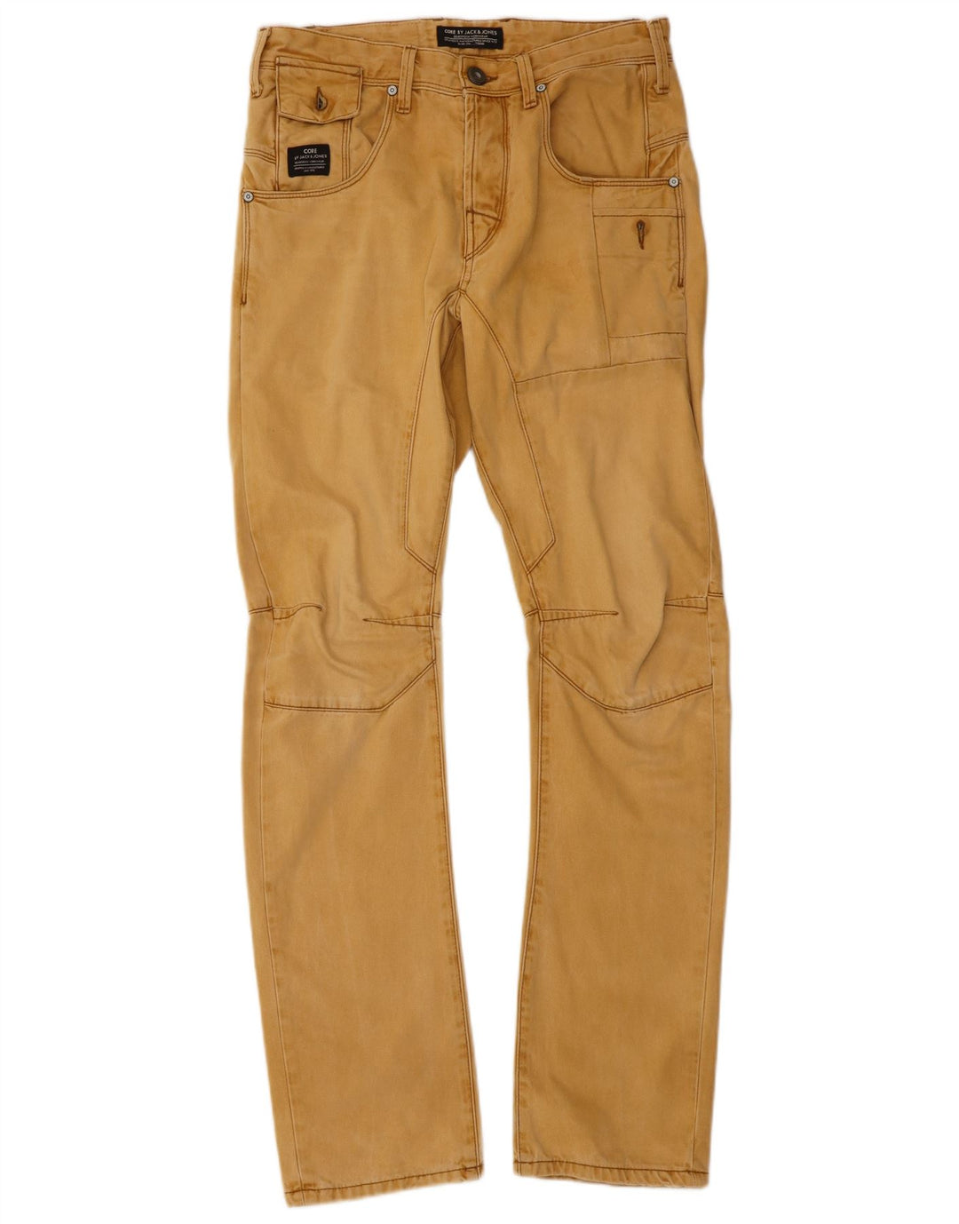 JACK & JONES Herre Stan Anti Fit Lige Casual Bukser W29 L32 Beige