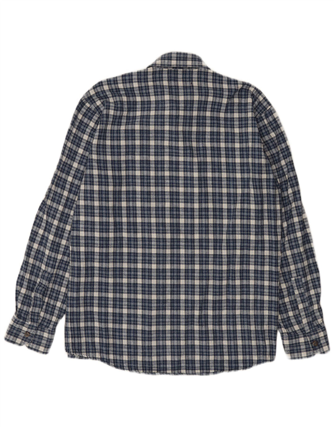 European Project Herre Overshirt Flanellskjorte Medium Blue Ternet Bomuld