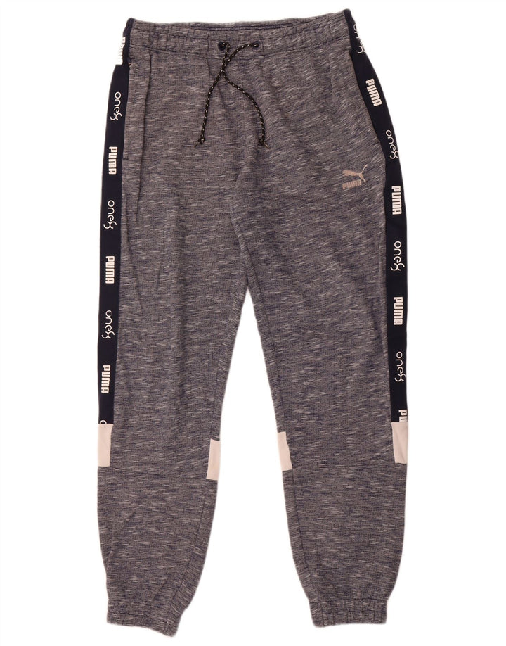 Puma Herre grafisk træningsdragt Bukser Joggers Medium Navy Blue Flecked