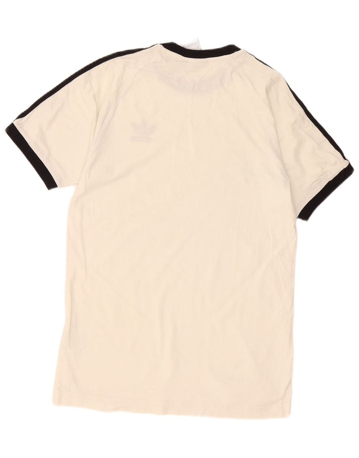 Adidas Herre T-Shirt Top Lille Hvid Bomuld