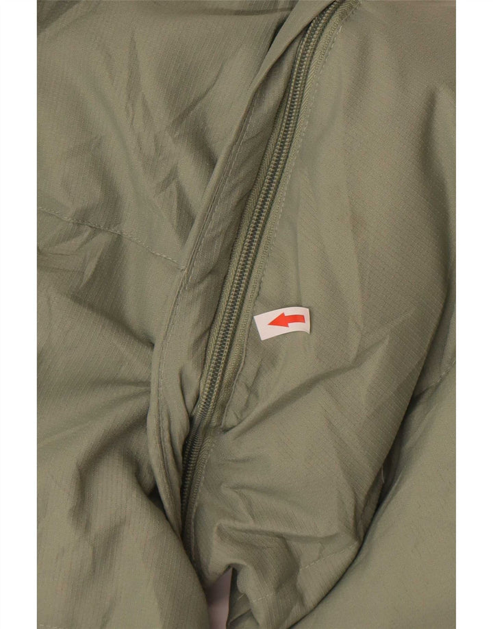 Fila Herre hættepolstret jakke UK 40 Large Green Colourblock Polyester