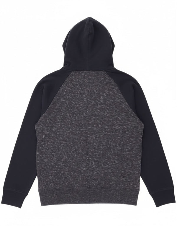 Hollister Herre grafisk hættetrøje Jumper Medium Marineblå Flecked Bomuld