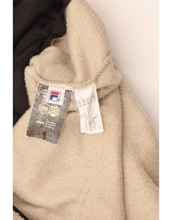 Fila Herre Fleecejakke UK 44 2XL Beige Polyester