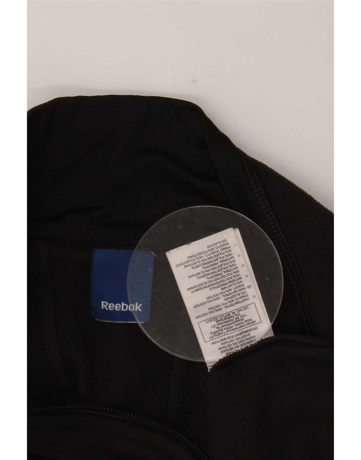 Reebok Dame Fleecejakke UK 16 Stor Sort Polyester