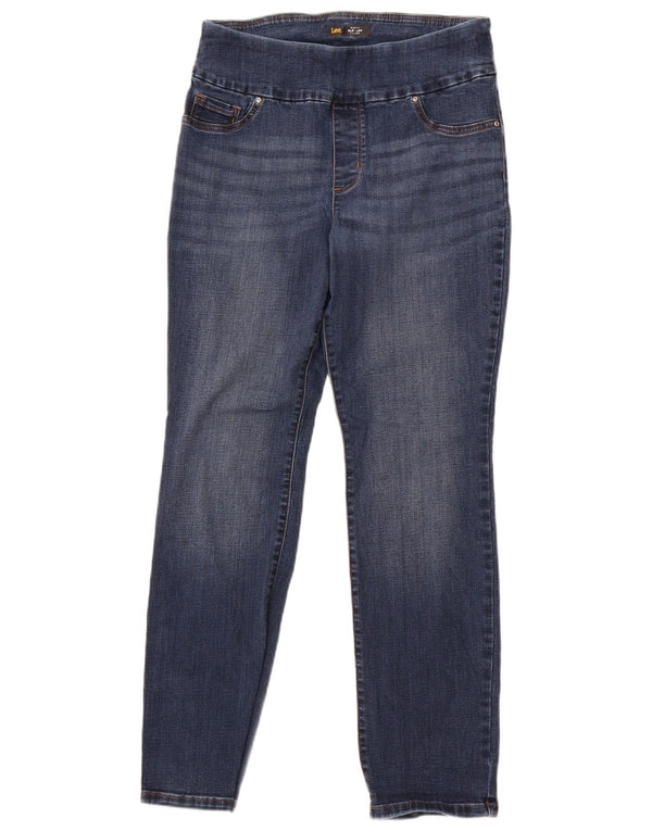 Lee Womens Sculpting Mid Rise Slim Jeans US 12 Large W30 L30 Blue Bomuld