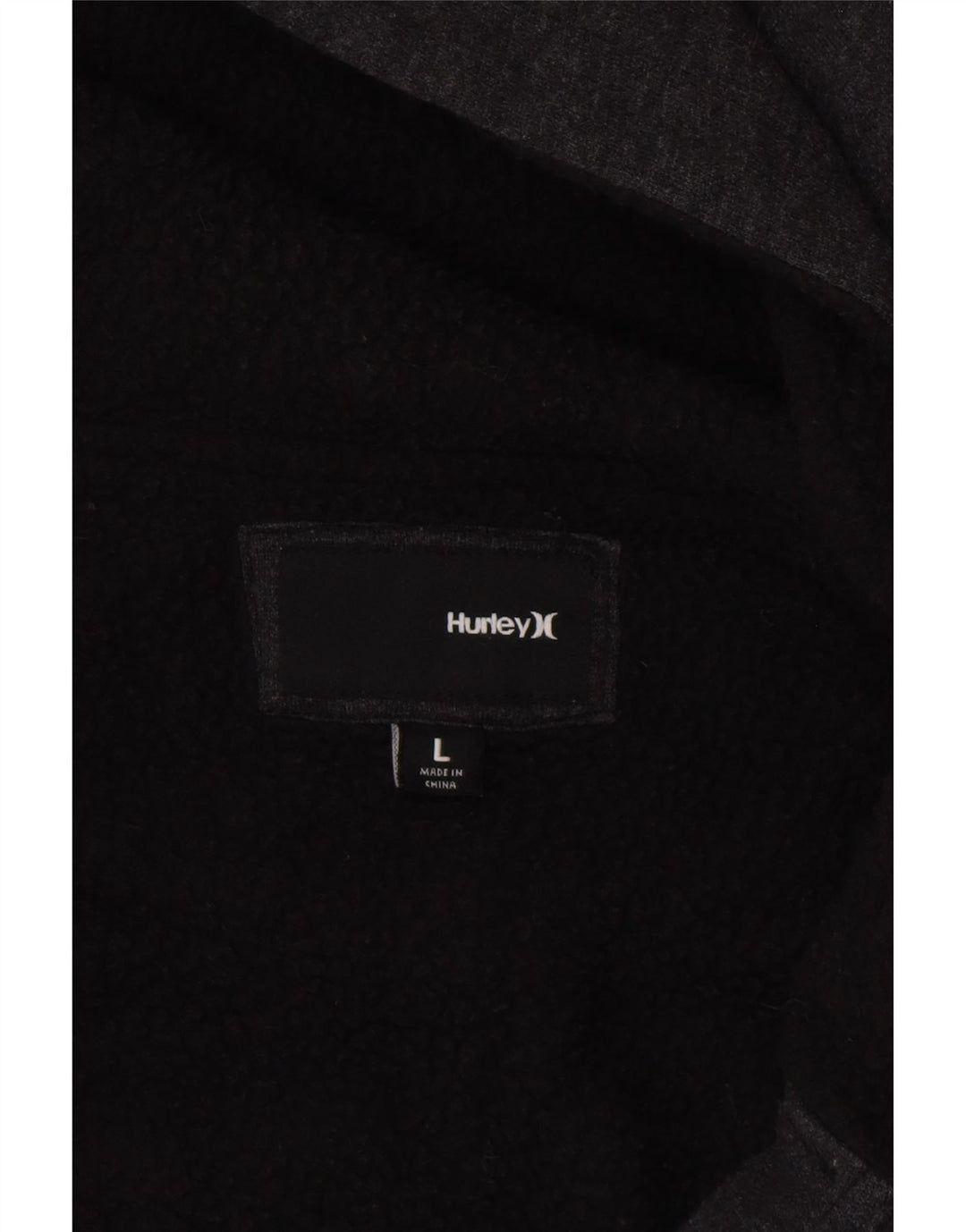 HURLEY Mens Zip Hoodie Sweater Large Grey Cotton Vintage Hurley and Second-Hand Hurley from Messina Hembry 