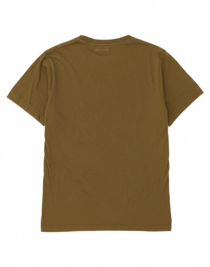 DKNY Mens T-Shirt Top Medium Khaki Cotton