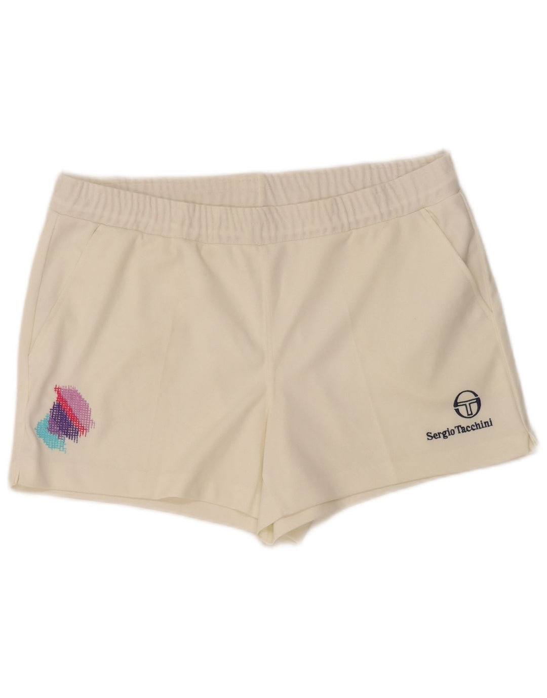 Sergio Tacchini Herre Sportshorts IT 54 XL Hvid Polyester