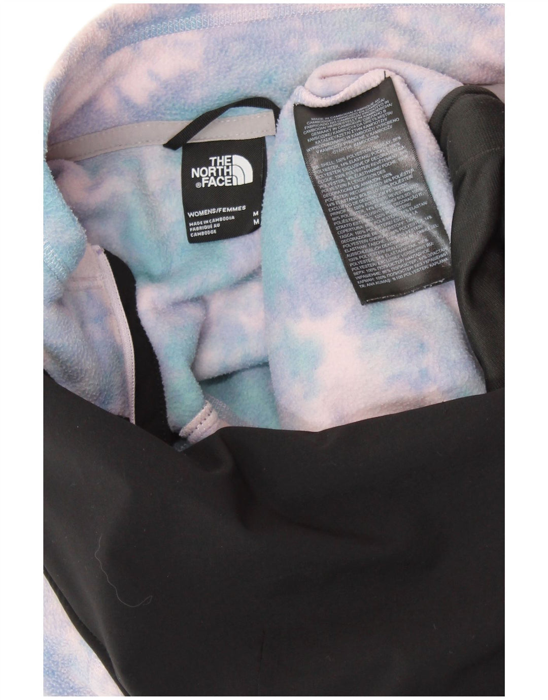 THE NORTH FACE Fleecetrøje til kvinder UK 14 Medium Flerfarvet Tie Dye