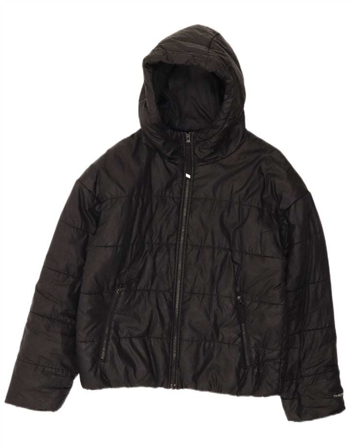 Nike Dame Therma-Fit Oversized polstret jakke UK 10 Lille sort polyester