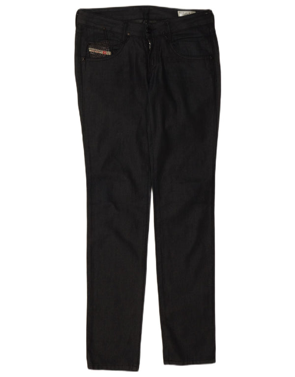 Diesel Dame Crush Slim Jeans W27 L32 Sort Bomuld