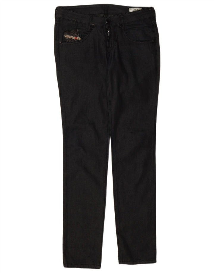 Diesel Dame Crush Slim Jeans W27 L32 Sort Bomuld