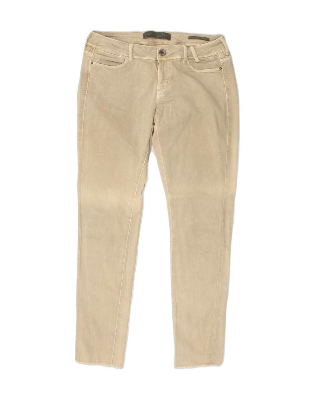 GUESS Womens Skinny Jeans W32 L30 Beige | Vintage Guess | Thrift | Second-Hand Guess | Used Clothing | Messina Hembry 