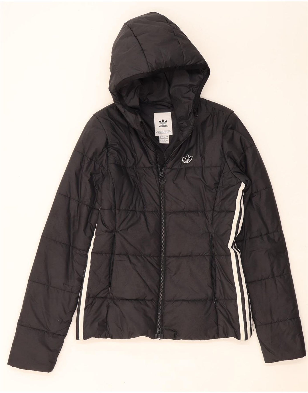Adidas hættejakke til kvinder UK 8 Lille sort polyester