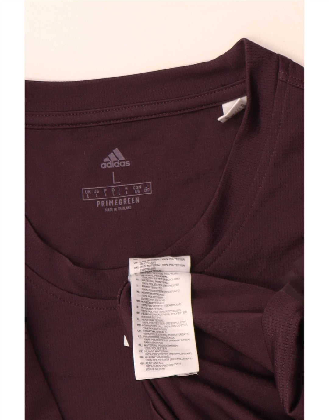 Adidas Herre T-Shirt Top Stor Lilla Polyester