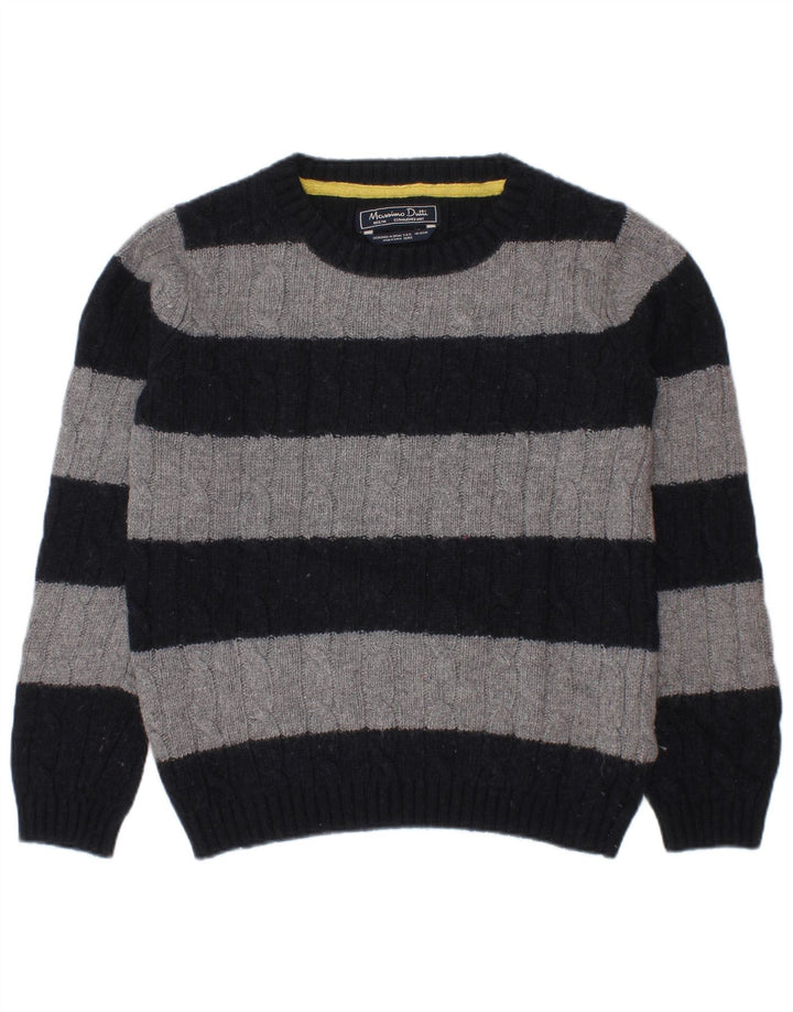 Massimo Dutti drenge sweater med rund hals 5-6 år marineblå stribet