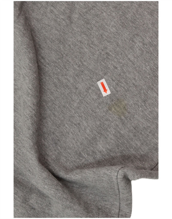 ASICS Poloshirt til mænd, stor grå flækket bomuld