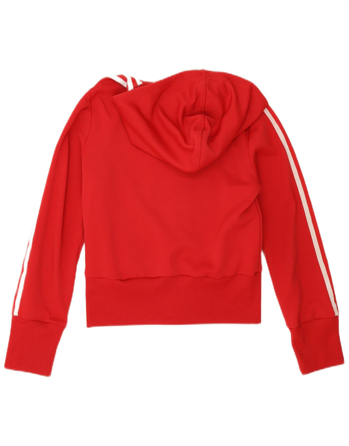 Adidas Dame Hættetrøje Sweater UK 10 Lille Rød Polyester