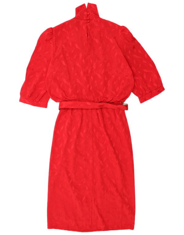 GOLDEN GATE Womens Shift Dress EU 40 Medium Red Floral Polyester