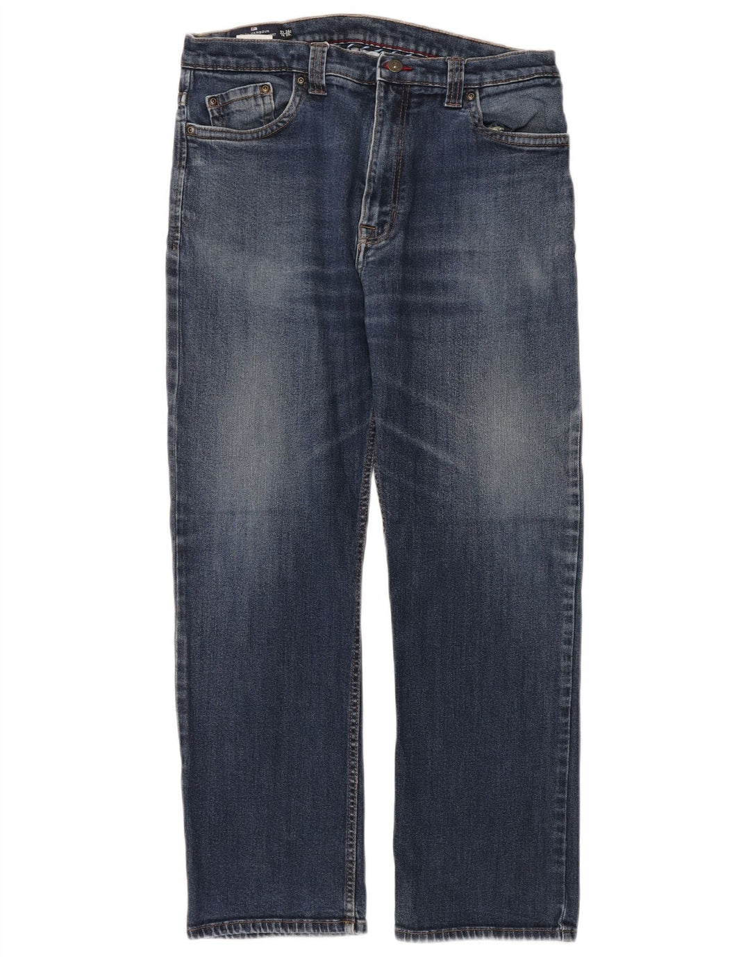 Marks & Spencer Herre Blue Harbor Straight Jeans W36 L29 Blue Cotton