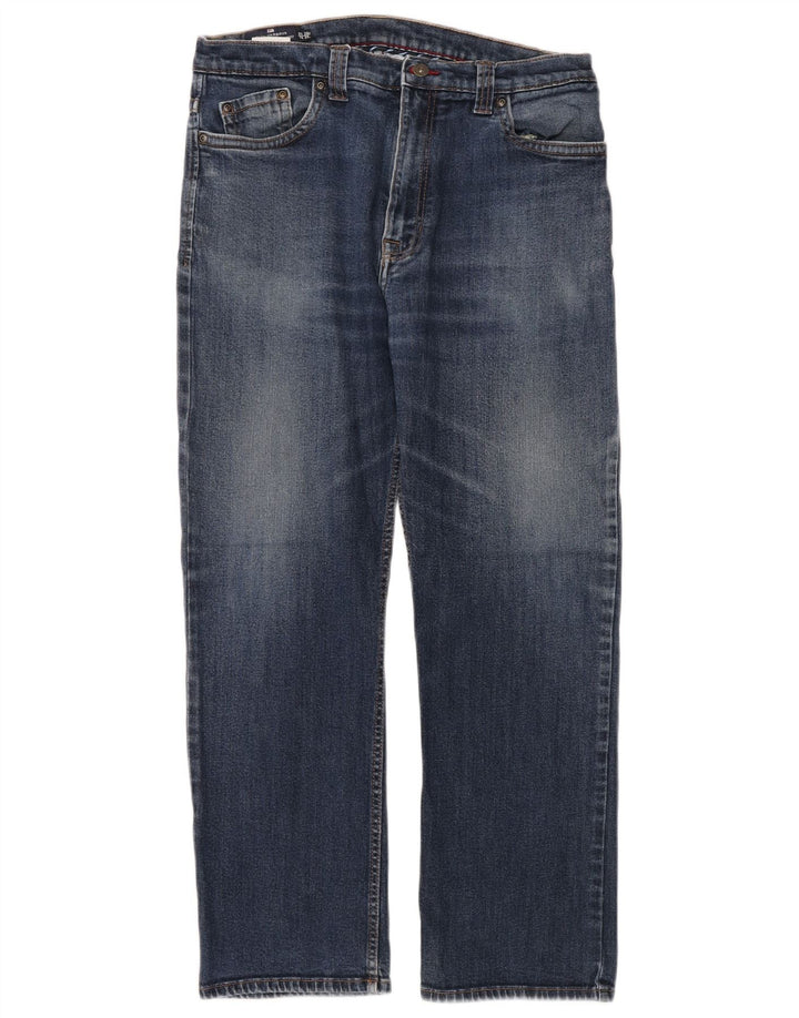 Marks & Spencer Herre Blue Harbor Straight Jeans W36 L29 Blue Cotton
