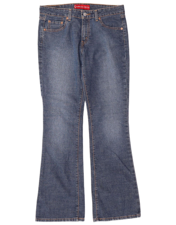 LEVI'S Dame 518 Super Low Bootcut Jeans US 9 Medium W31 L32 Blå Bomuld