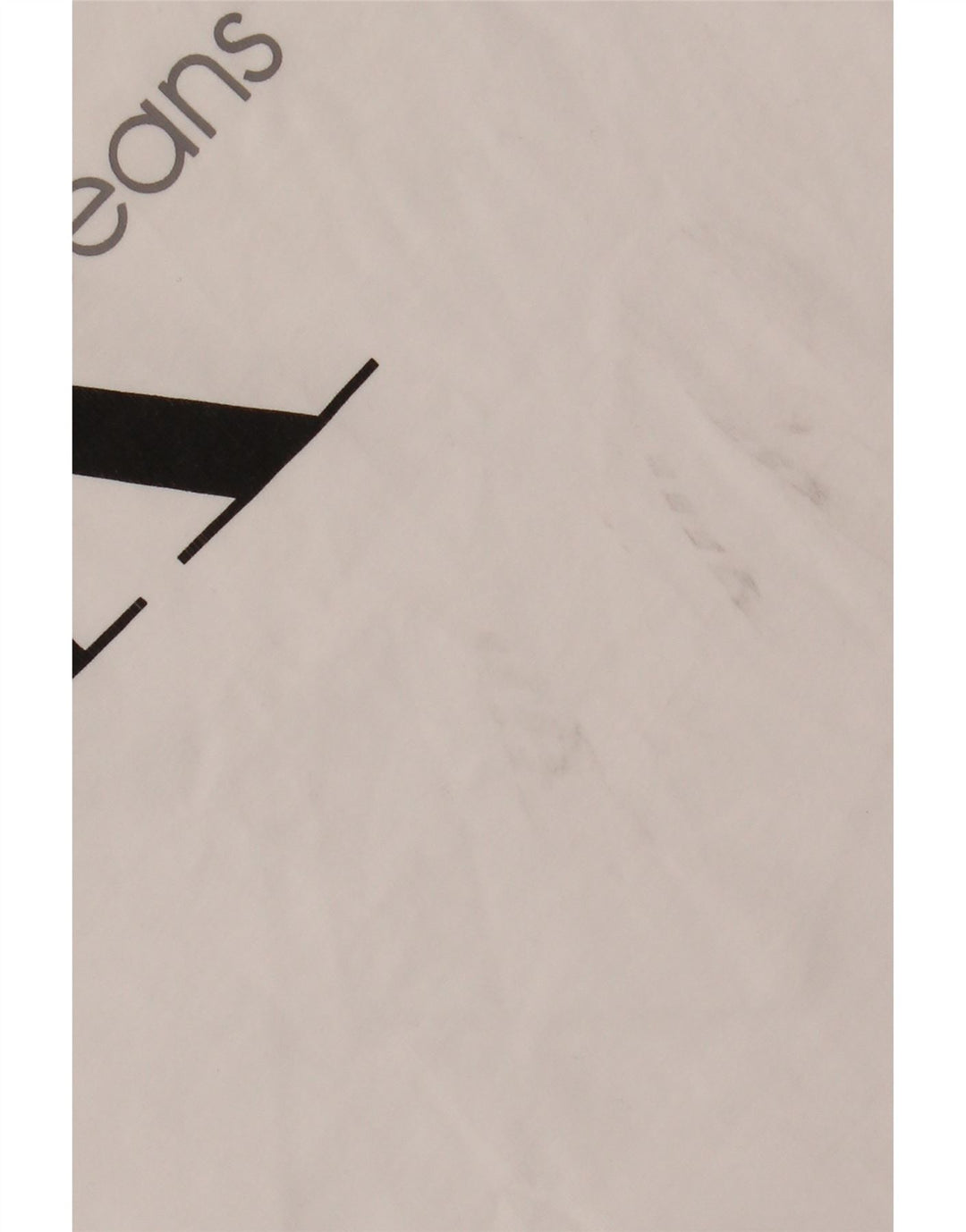 CALVIN KLEIN JEANS Grafisk T-shirt top til mænd Lille hvid bomuld