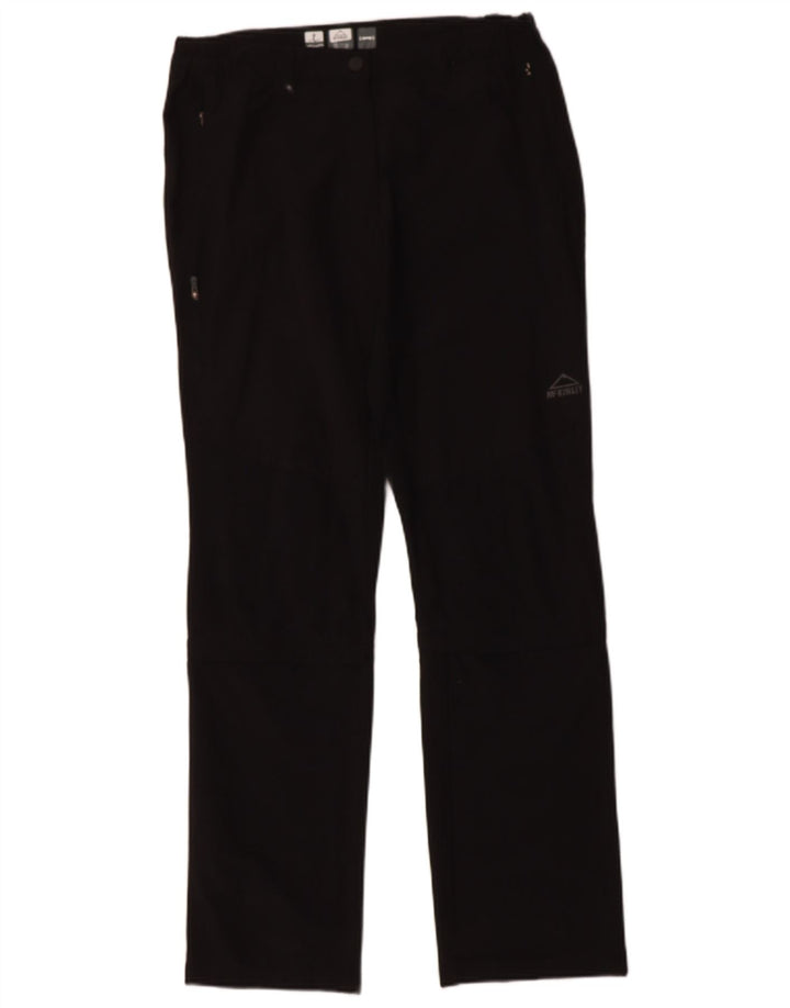 MC KINLEY Womens Hiking Trousers UK 12 Medium W30 L32 Black Polyamide