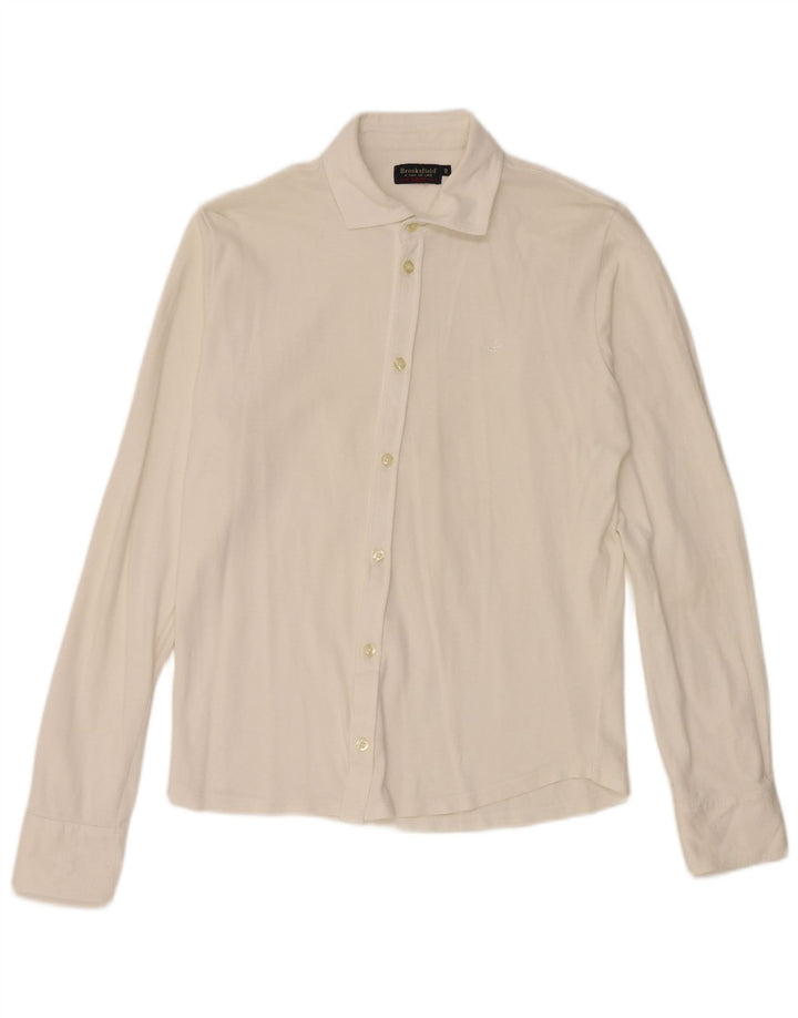 Brooksfield Herre Slim Fit Skjorte IT 48 Small White