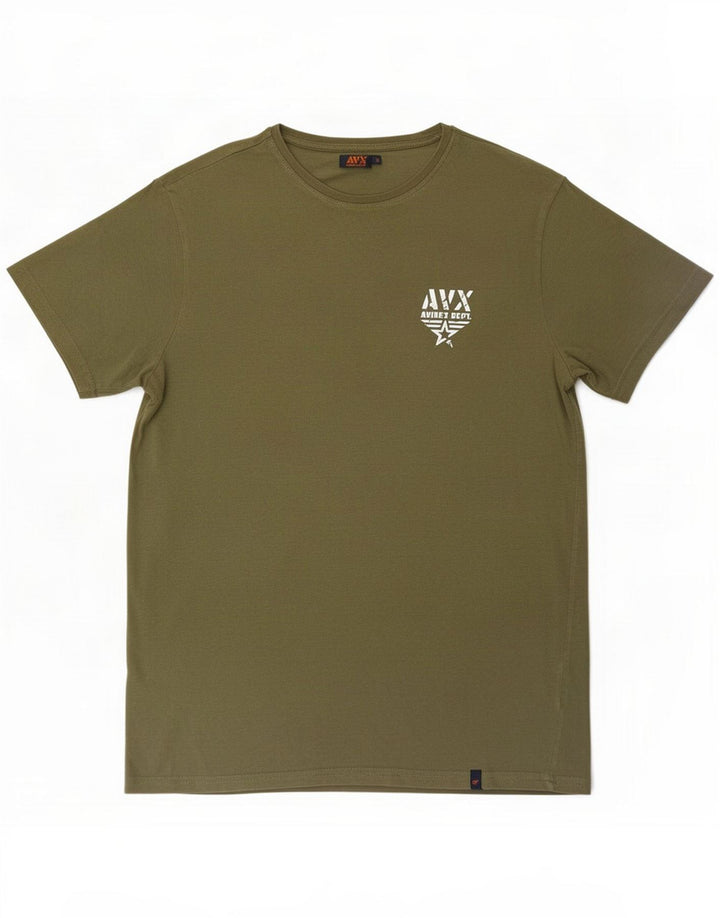 Avirex Herre T-Shirt Top Large Khaki