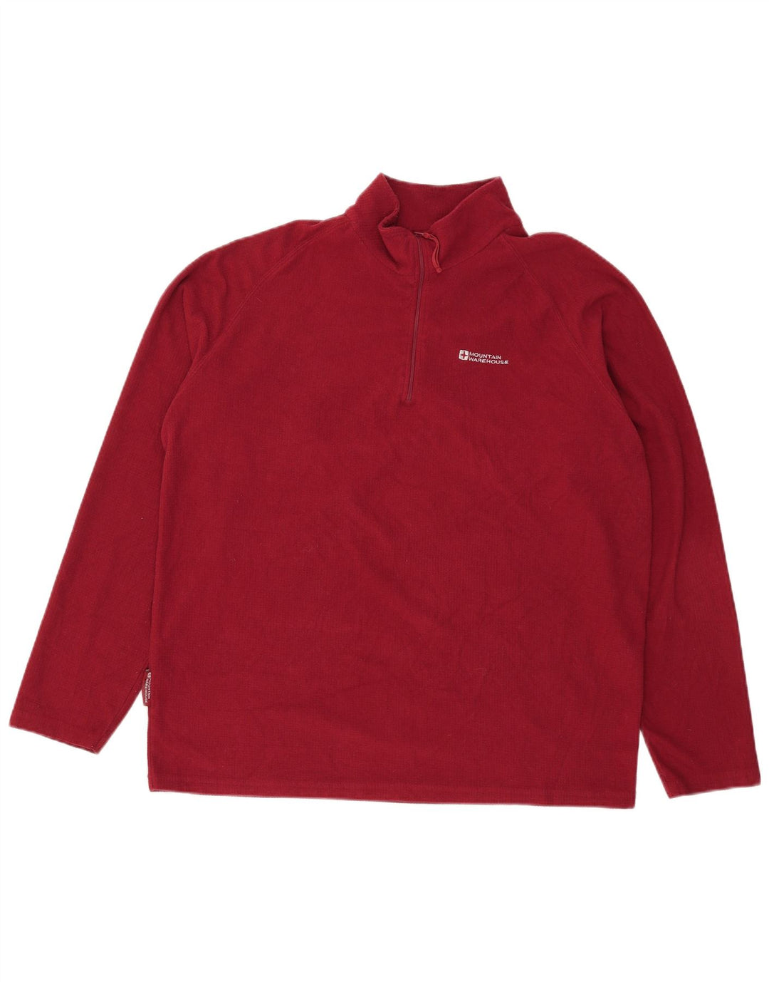 Mountain Warehouse Herre lynlås hals Fleece Jumper XL Burgundy Polyester