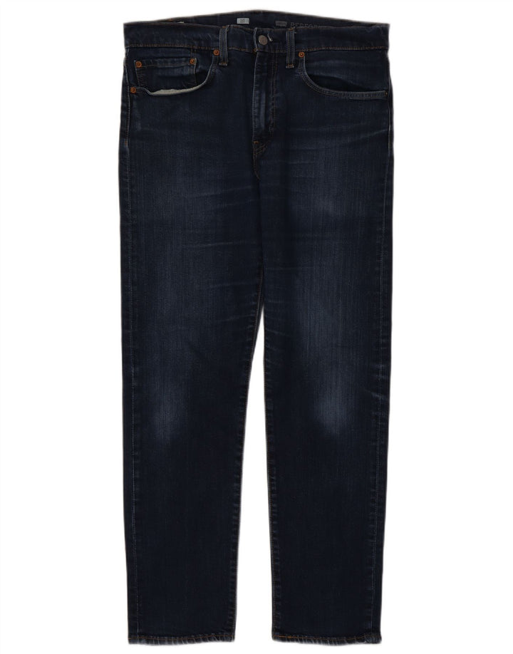 Levi's Herre 502 tilspidsede jeans W34 L29 marineblå bomuld