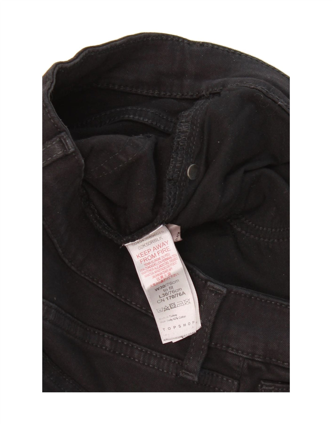 TOPSHOP Womens Slim Jeans  W30 L30 Black Cotton Vintage Topshop and Second-Hand Topshop from Messina Hembry 