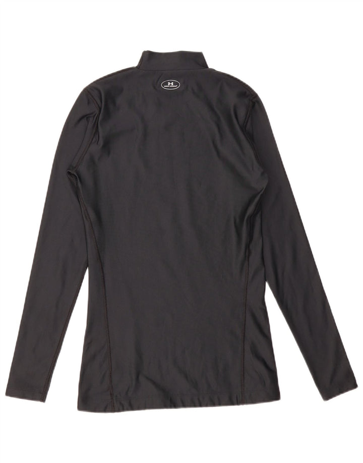 Under Armour Herre Cold Gear Top Langærmet Medium Sort Polyester