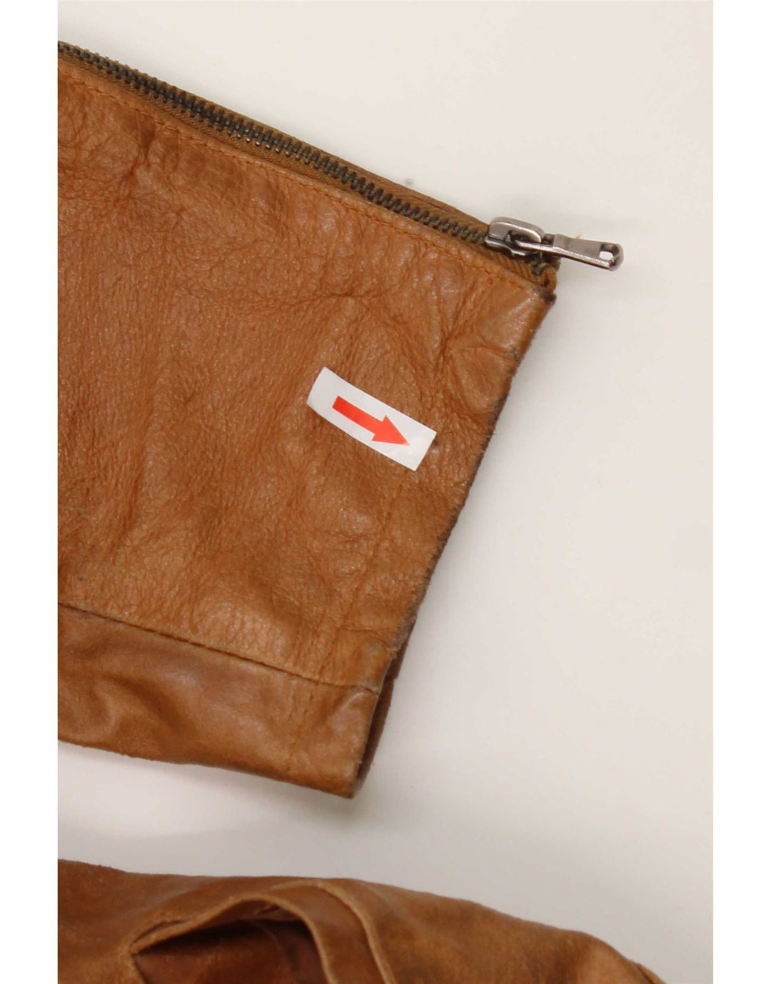 Vintage Herre Læderjakke UK 38 Medium Brun Læder