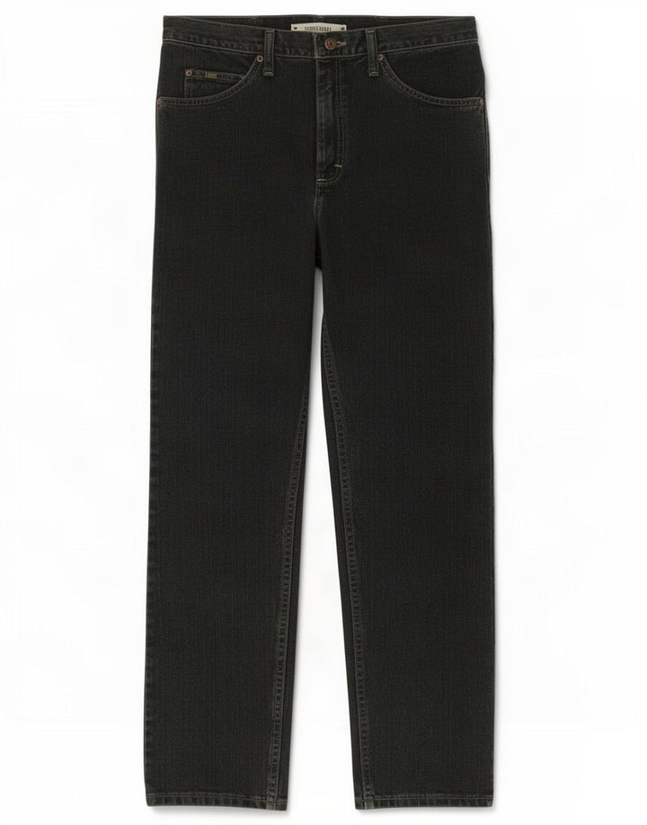 Lee Herre Regular Fit Straight Jeans W34 L32 Marineblå Bomuld