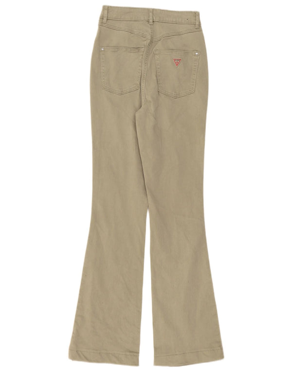 Guess Womens High Rise Bootcut Jeans W25 L31 Green