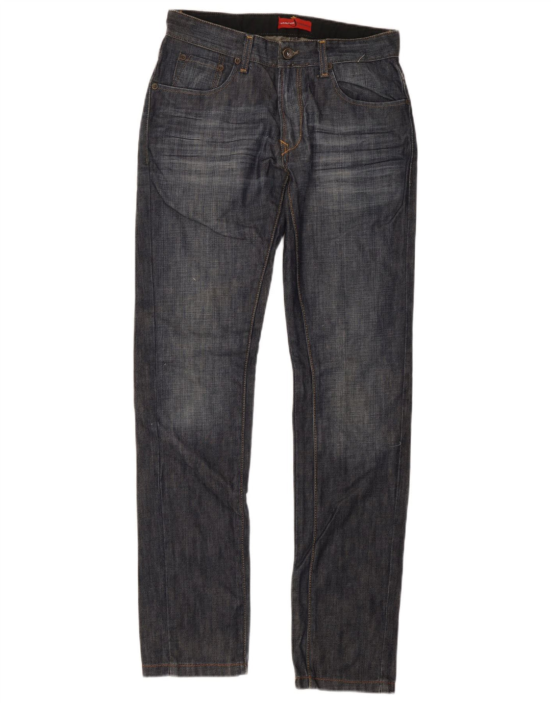 Wampum Slim Jeans til mænd W30 L34 Marineblå bomuld