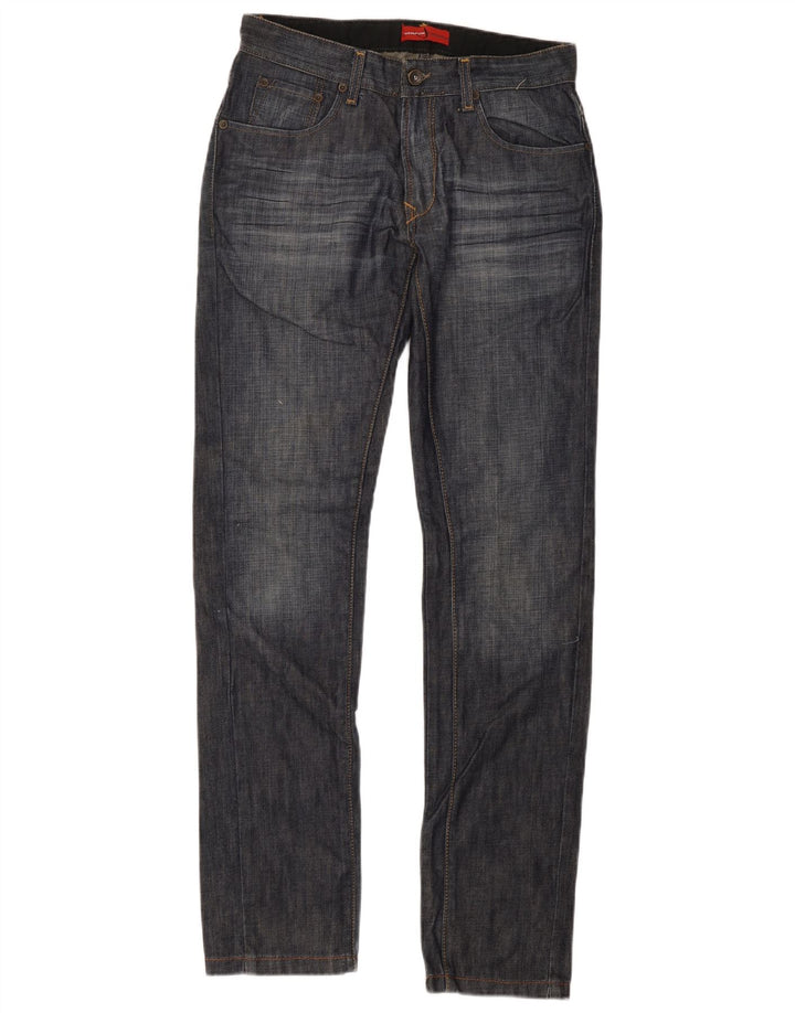 Wampum Slim Jeans til mænd W30 L34 Marineblå bomuld