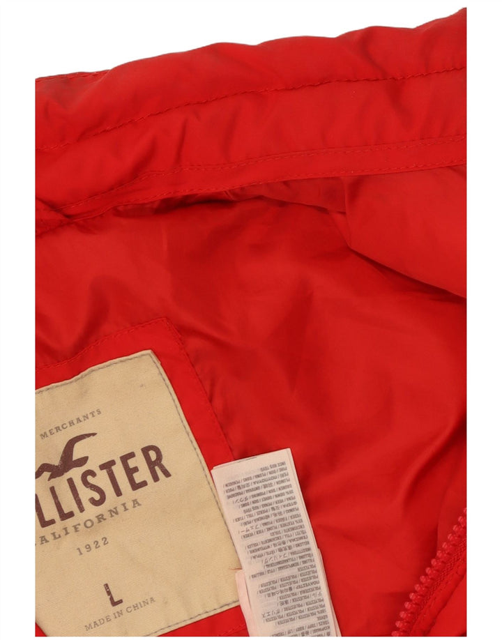 Hollister Polstret Gilet UK 40 Stor Rød Polyester til mænd