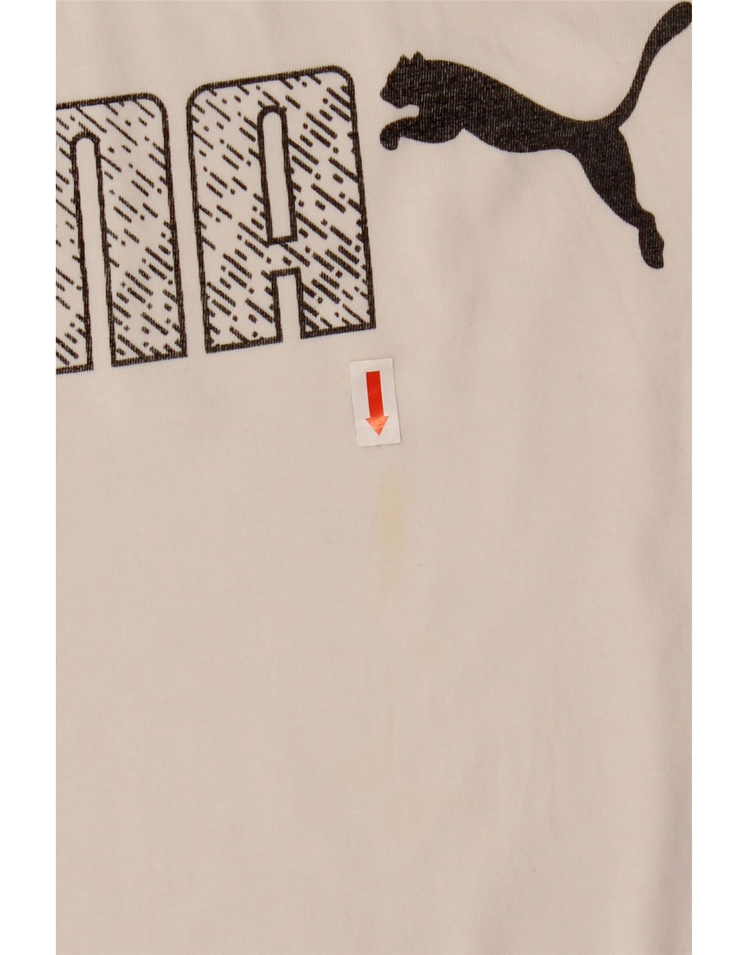 Puma Herre Grafisk T-Shirt Top Medium Hvid