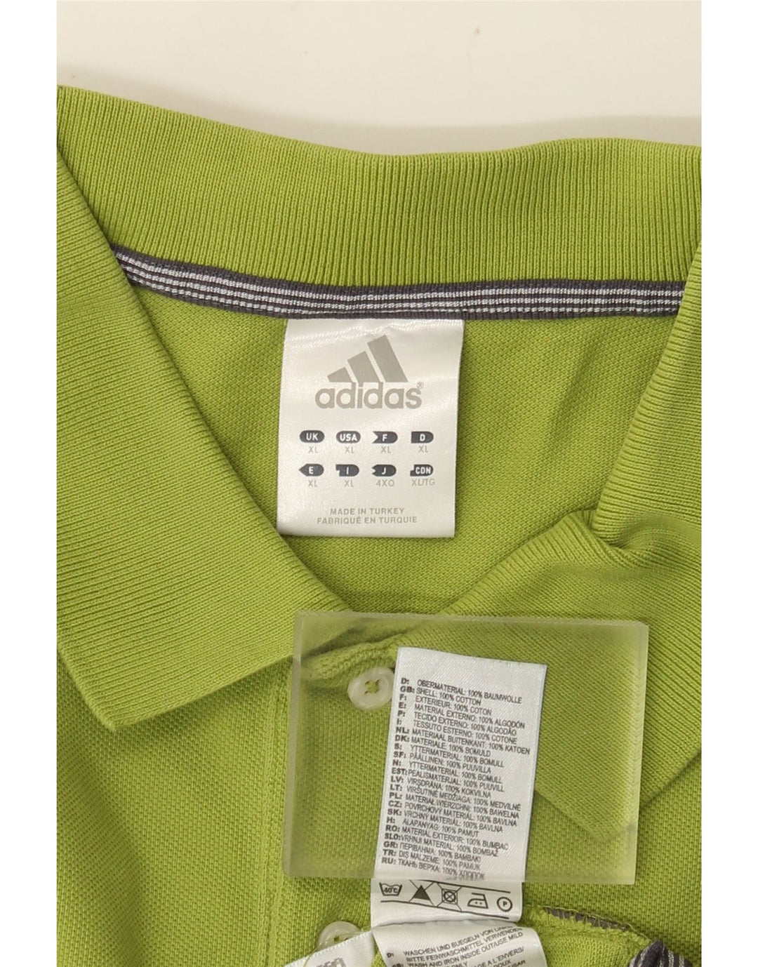 Adidas Polo Shirt til mænd XL Grøn Bomuld