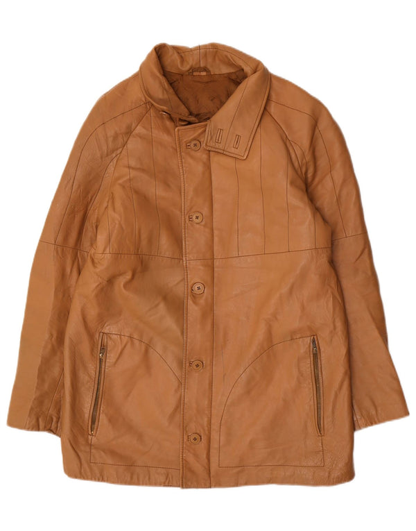 Vintage herre læderjakke IT 48 Medium Brun