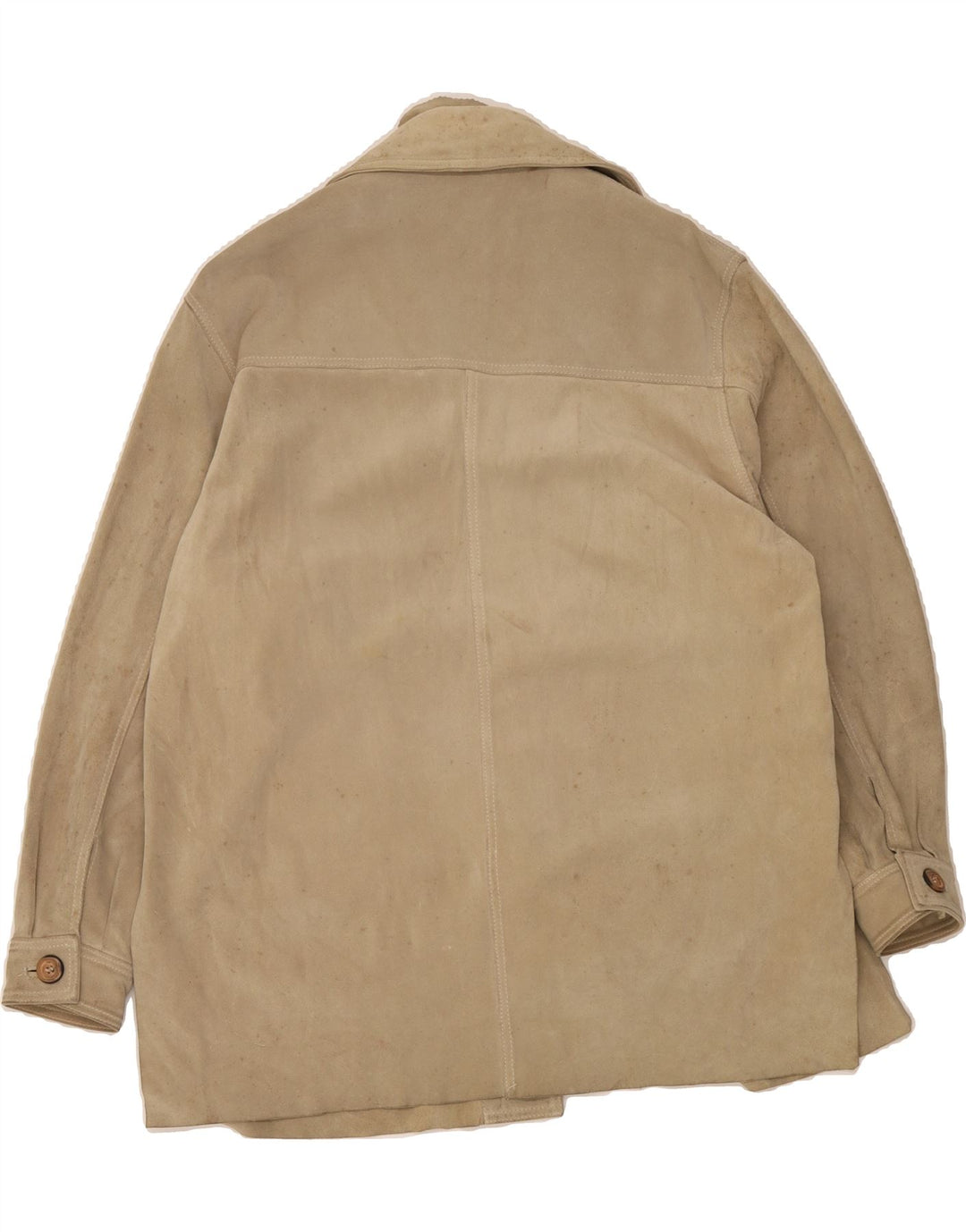 VINTAGE Womens Overcoat UK 16 Large Beige Vintage Vintage and Second-Hand Vintage from Messina Hembry 