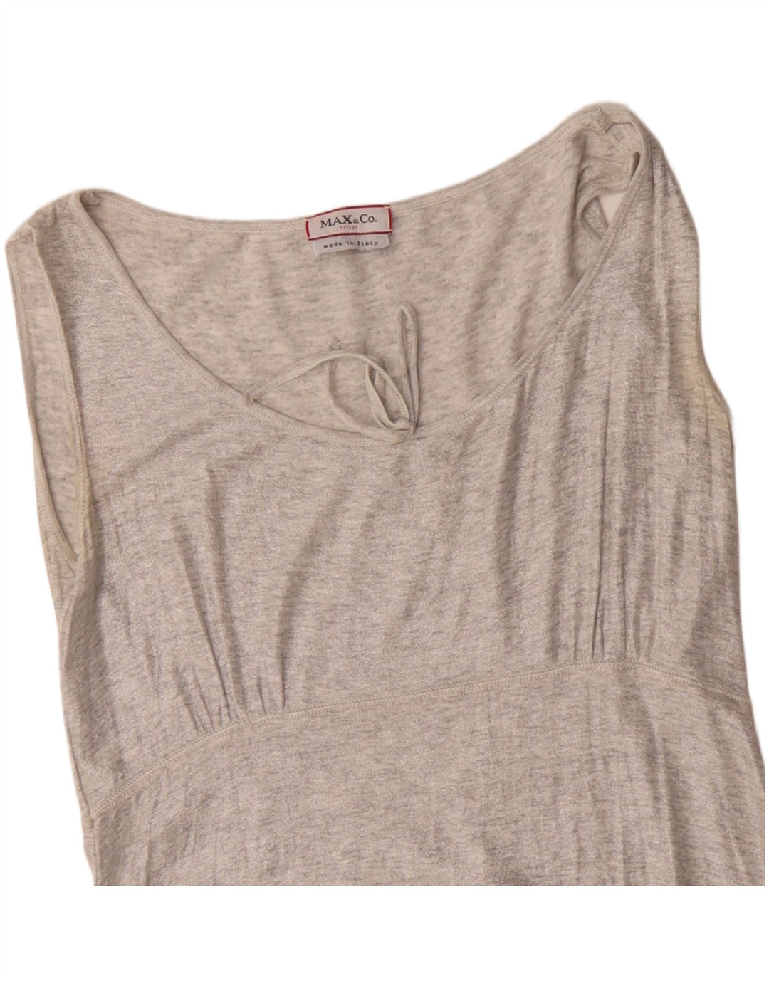 Max & Co. Dame ærmeløs bluse Top UK 8 Small Grey Flecked