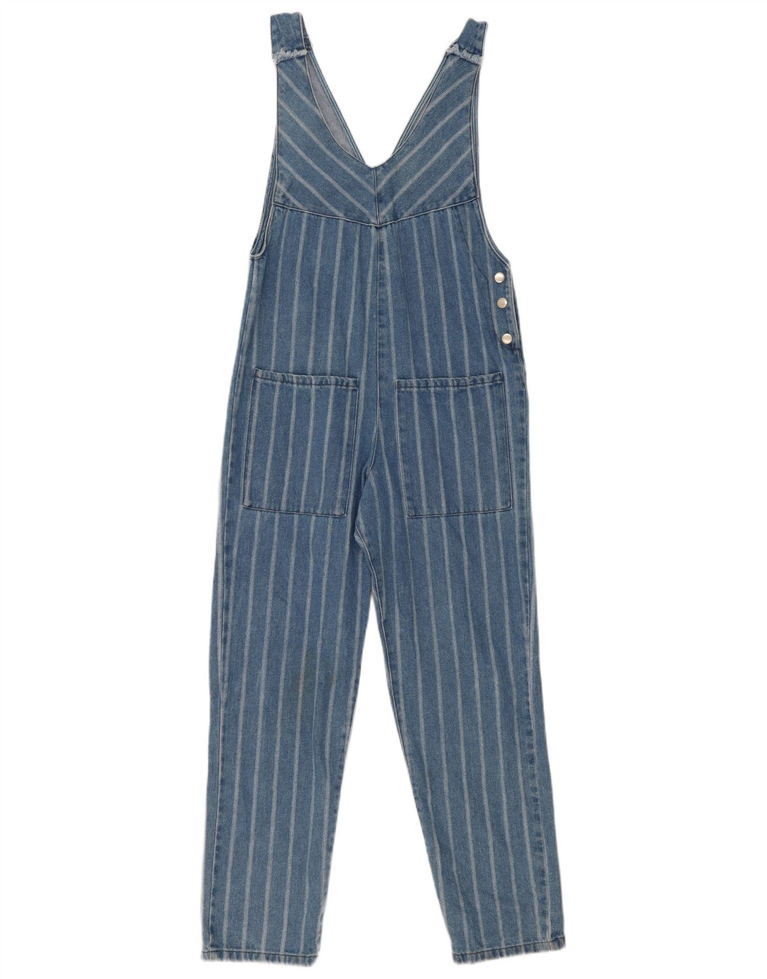 Zara Pige Denim Jumpsuit 13-14 År Blå Stribet