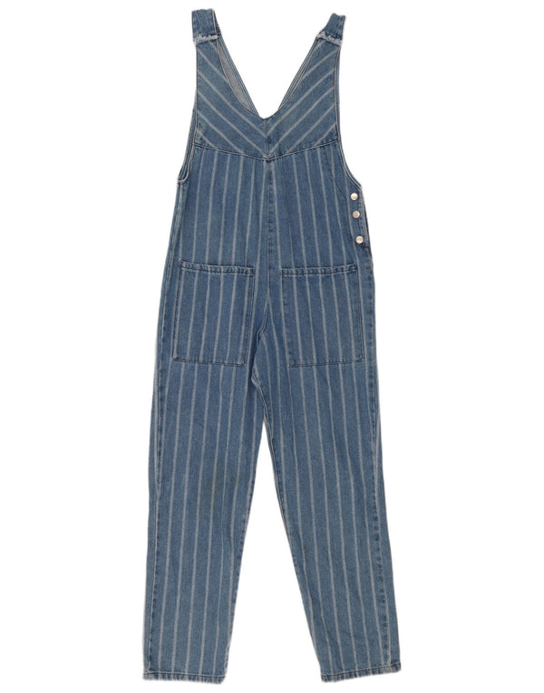 Zara Pige Denim Jumpsuit 13-14 År Blå Stribet
