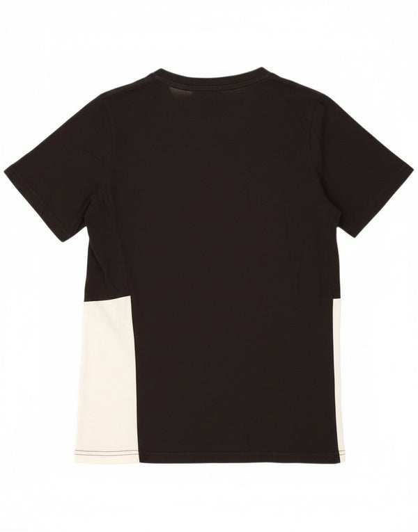 Puma drenge grafisk t-shirt top 13-14 år XL Sort Colourblock Bomuld