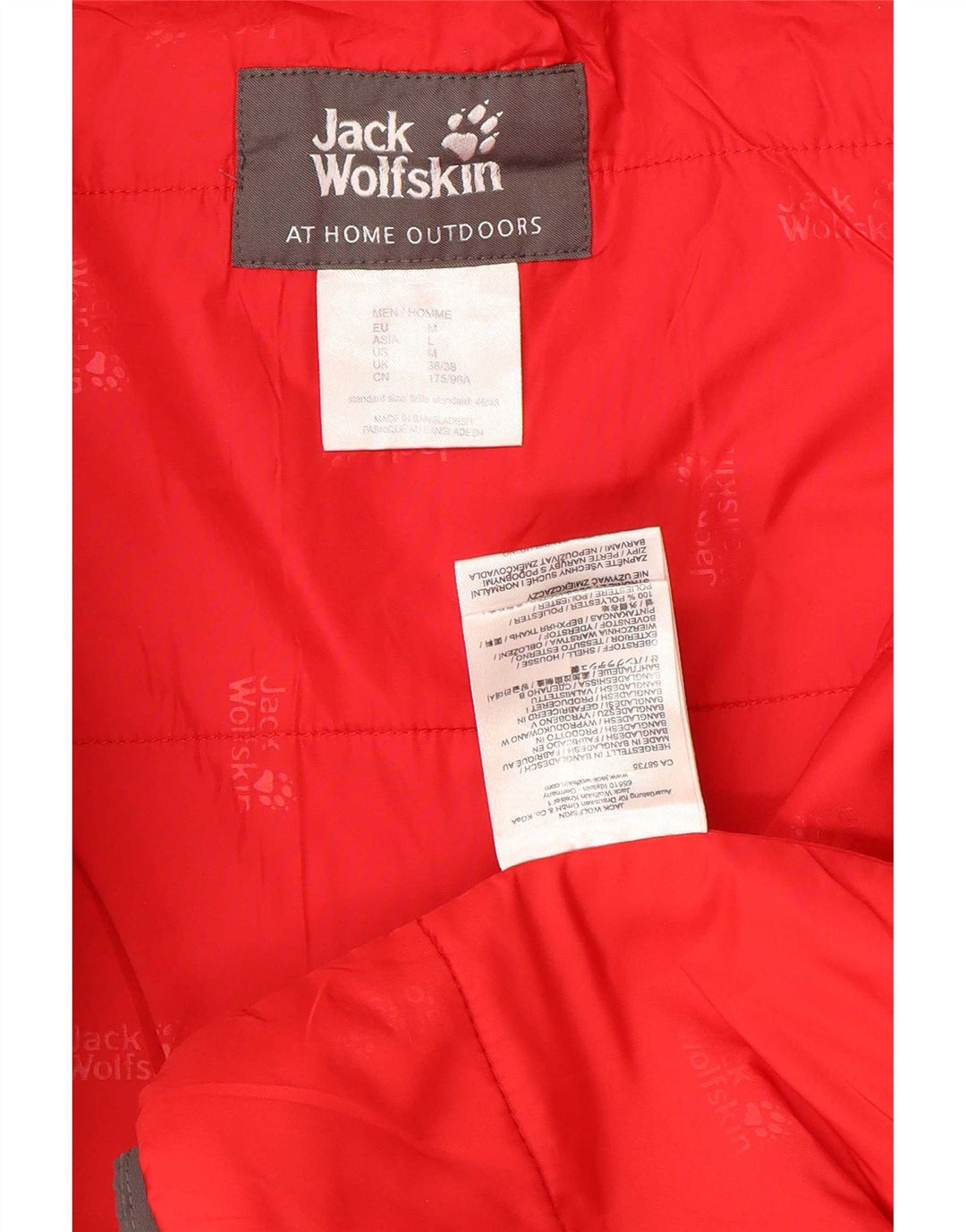 Jack Wolfskin Herre Hooded Windbreaker Jacket UK 36/38 Medium Grey Polyester