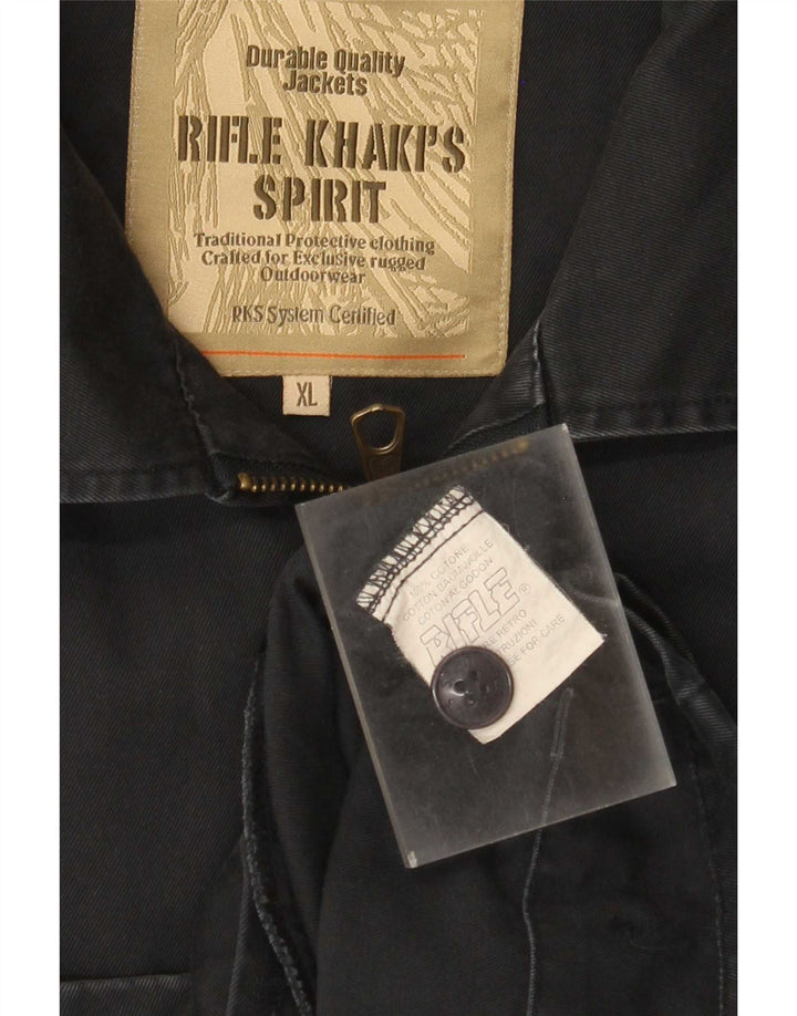 Rifle Bomber Jacket UK 42 XL Marineblå Bomuld